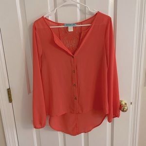 FRANCESCAS Coral Blouse